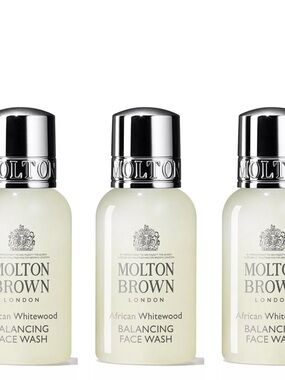 Molton Brown African Whitewood Balancing Face Wash - 3 Travel Size Bottles